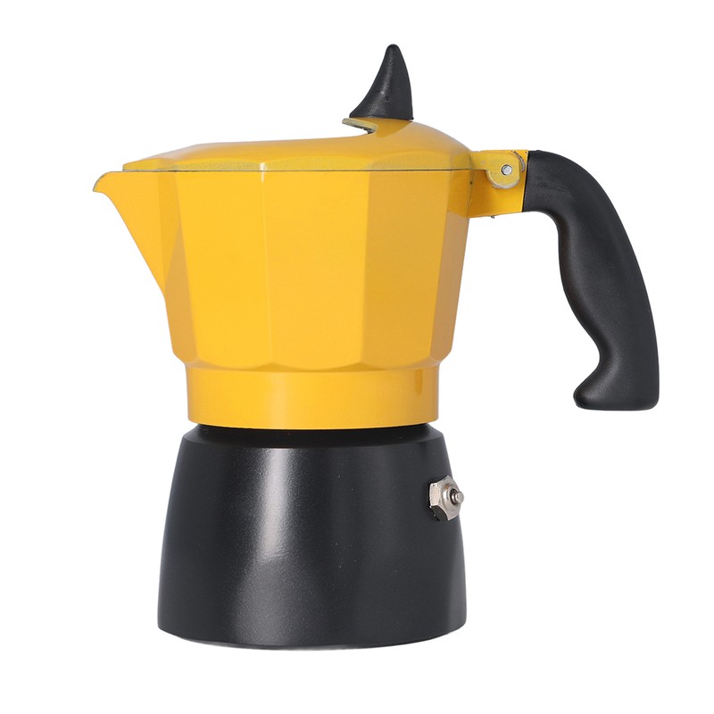 2 Cup 100ML Moka Coffee Pot Single Valve Aluminum Coffee
