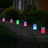 LumaBase Battery Operated Luminaria Kit with Timer, Color Changing -