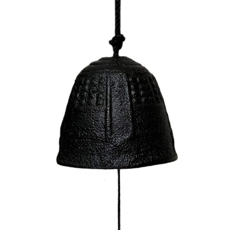 Heiyemon Japanese Wind Chime Nambu Iron Temple Bell Black Color