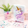 FRIUSATE Secret Diary with Lock for Girls,Fluffy Unicorn Notebook Unicorn