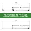 Sliding Door Security Bar, Door Jammer 2-in-1 Adjustable, Door Stoppers