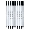 DOLLAR PS10 Felt Tip Pens, Medium Point (1.0 mm), BLACK,