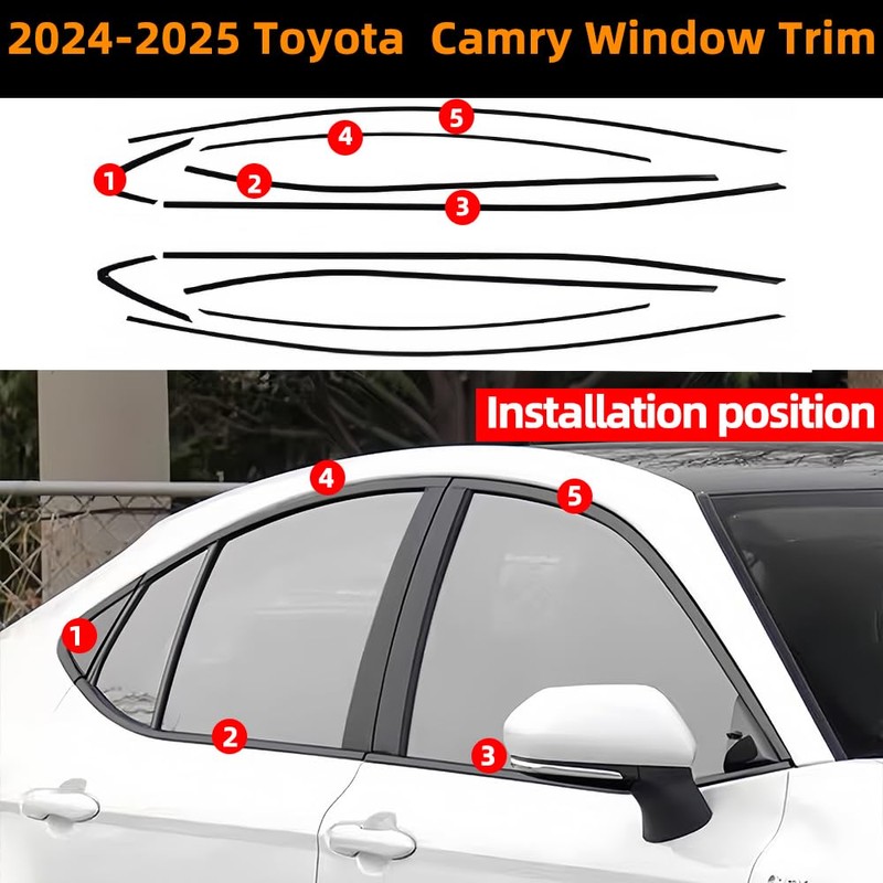 Window Trim Chrome Delete Blackout Overlay Kit Pre-Cut Vinyl Compatible