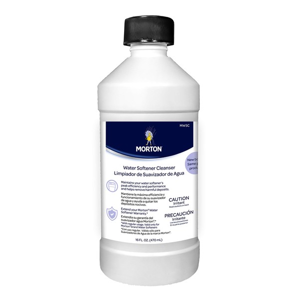 Morton MWSC Universal Water Softener Cleanser, Off-White, 16 Fl Oz