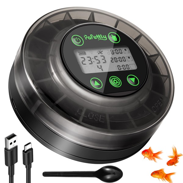 Papettly Automatic Fish Feeder for Aquarium - Auto Fish Food