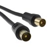 kenable RF TV Freeview Plug to Plug Black Aerial Lead