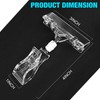 Clear Sign Clips on Merchandise Display 50 Pack Plastic Label