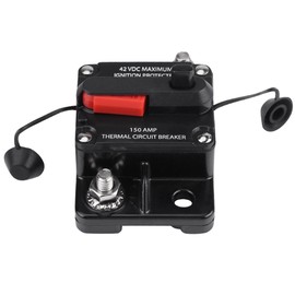 150AMP Circuit Breaker, DC12V-42V Professional Waterproof Car Audio Circuit Breaker with Manual Reset Breaker for Car Audio and Amps Protection