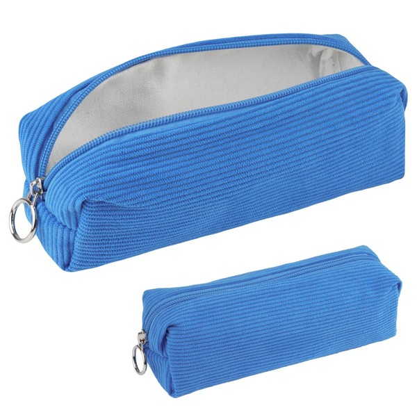 Hopton Cute Pencil Case, Corduroy Aesthetic Pencil Case for Girls