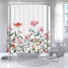 FAIRYGATE Shower Curtains Mould Proof Resistant Spring Landscape Shower Curtain