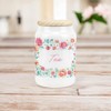 Purely Home Flower Border Ceramic Decaf Tea Storage Canister -