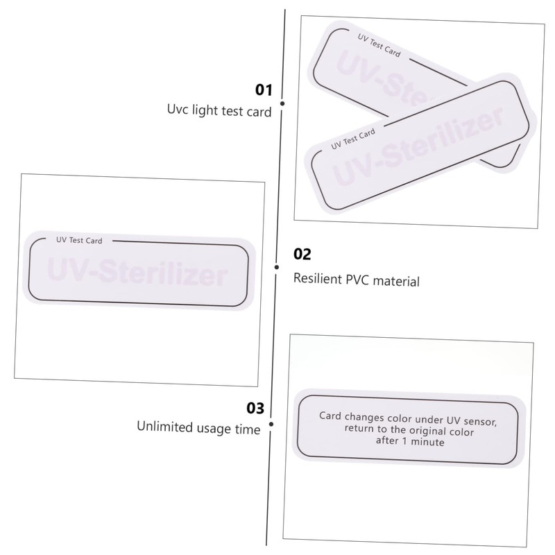 Baluue 100pcs Uv Intensity Test Cards Uv Light Detection Paper