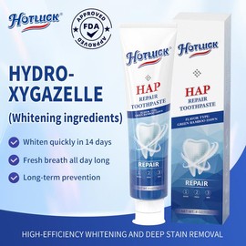 Hotluck HAP Toothpaste | Hydroxyapatite Formula for Whole Family Oral Care & Enamel Repair | Fresh Mint Flavor | 4.0oz:_2 pcs (affordable Pack)
