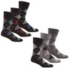 Pierre Roche Comfort Fit Non-Elastic Top Socks 6-11 6 Pack