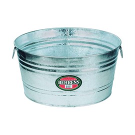 Behrens Tub 9 Gal Round Galvanized