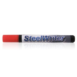 RAINBOW CHALK MARKERS LTD SteelWriter Marker Pen - Red 5mm. For Drawing onto Steel and other Metals