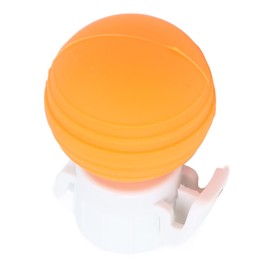 OVAQUIXI Fizz Keeper Carbonation Preserver, Soda Bottle Lid, Pressure Stopper, Silicone Pump Cap (Orange)