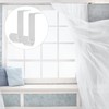 DOITOOL 2pcs Curtain Rod Top Mount Adjustable Curtain Rod Curtain
