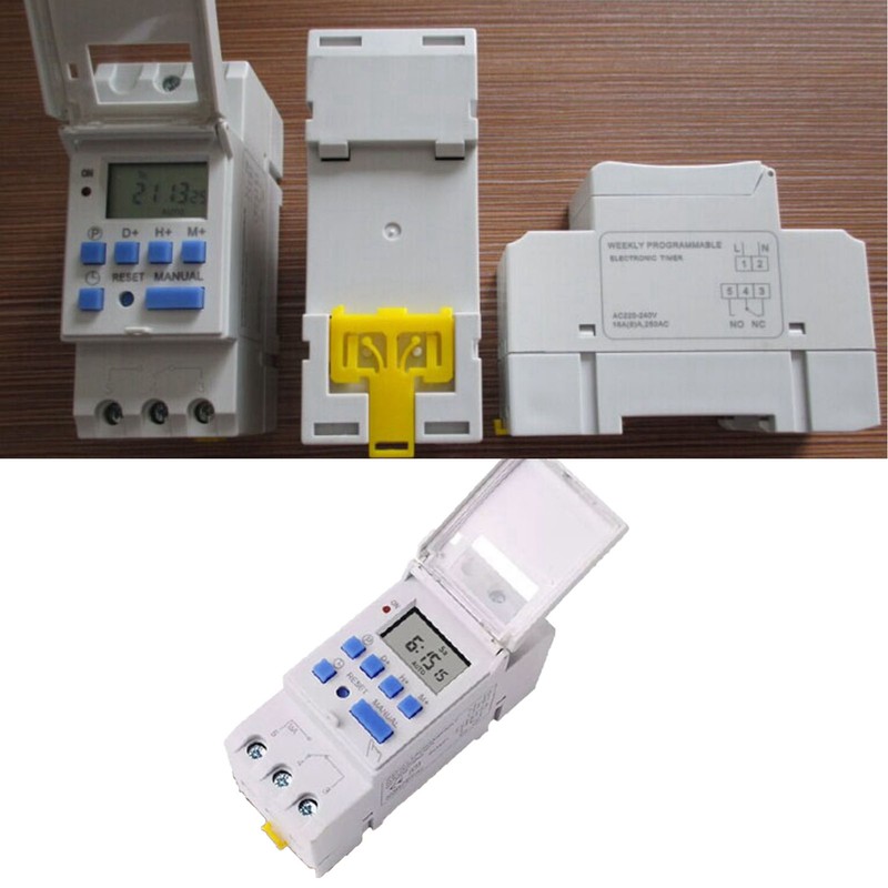 LCD Digital Timer Relay Programmable Microcomputer Digital Display Time Switch