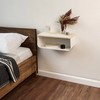 Floating Nightstand with Spruce Top | Modern Bedroom Decor |
