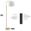 Oneach 62" Arc Floor Lamp for Living Rooms, Gold Tall