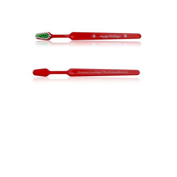 Tess Oral Health Personalized Happy Holidays Child Toothbrush - 72