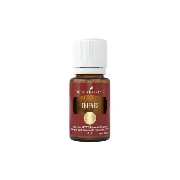 Young Living Thieves Essential Oil Blend - Vibrant, Spicy, Cinnamon Aroma - 15 ml