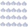 bnafes 18mm/0.7" Furniture Desk Glass Transparent Anti-Collision Suction Cups Sucker