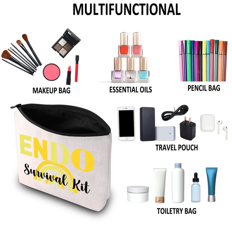 PYOUL Endometriosis Gift ENDO Survival Kit Makeup Bag Endometriosis Warrior