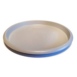KB9 Kabi Plastic 40.6cm (16") Round Catering Bar Tray Speckled Grey