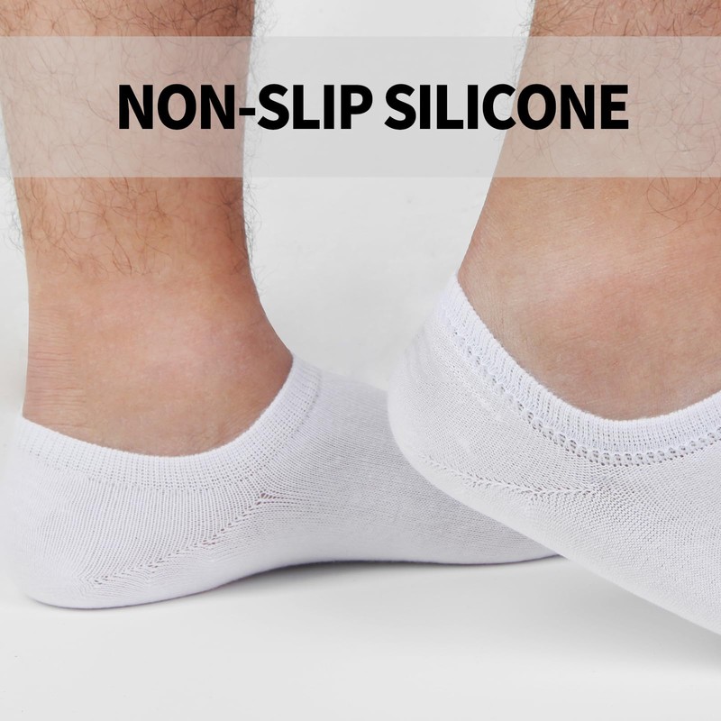 Nroktia 6 Pairs Non Slip No Show Socks Womens and