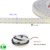 LEDENET LED Strip Lights Cold White 6500K 16.4ft Double Row