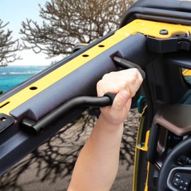 sukemichi Grab Handles for Bronco, Metal Front Rear Grab Handles for 2021 2022 2023 2024 2025 Ford Bronco Accessories 4 Door, Sturdy and Durable Door Grip Handles, 2 Pair