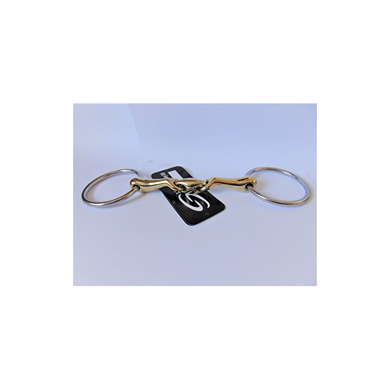 S-Products LOOSE RING GERMAN SILVER TONGUE SAVER LOZENGE MOUTHPIECE SNAFFLE