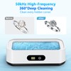 PKBD 50kHz 650ML Large Capacity Ultrasonic Jewelry Cleaner, White&Black