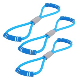 Kisangel 3 Pcs Yoga Resistance Bands Versatile Resistance Training Band Set for Physical Therapy Fitness Exercise 8 Shapes