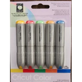 Cricut Color Primary Collection 5 Ink Cartridges By Provo Craft Sealed NIB