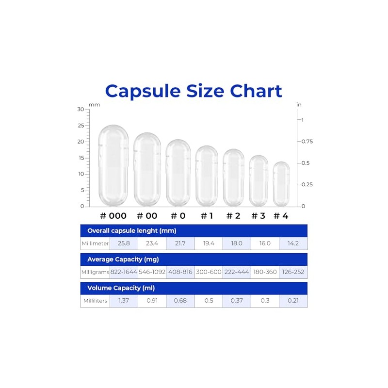 ATLEMISME Empty Vegan Capsules Size 3 - Vegan Capsules Empty