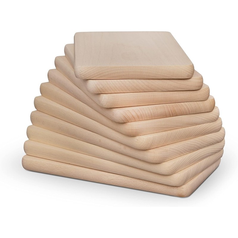 Breakfast Board, Natural Beech, Untreated, Wooden Board, Kitchen Board, Bread,