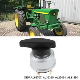 ECSiNG Tractor Ignition Switch AL62707 AL36365 Compatible with John Deere 840 1020 1140 1630 1840