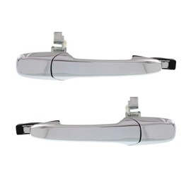 For Mazda CX-7 2007 08 09 10 11 2012 Exterior Door Handle Driver and Passenger Side | Pair | Front Or Rear | All Chrome | All Submodels | Replacement For L20859410D, EG2258410B