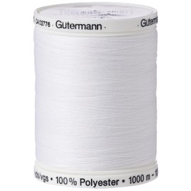 Gutermann Sew-All Thread, Polyester, White, 1000 m
