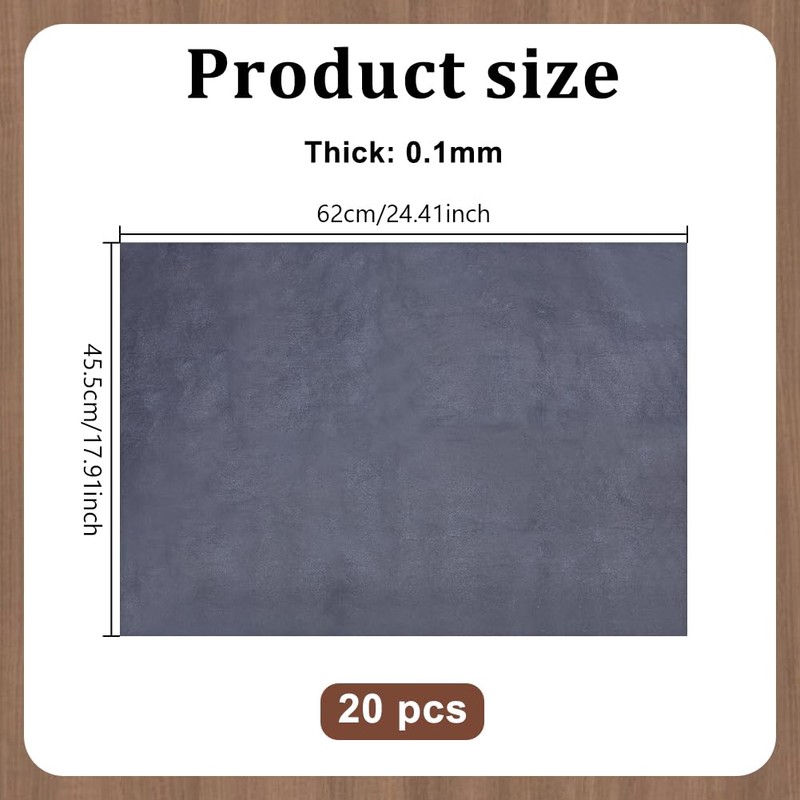 NBEADS 20 Sheets Carbon Graphite Copy Paper, 45.5x62cm Carbon Transfer