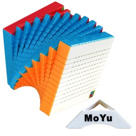 Oostifun MoYu MoFangJiaoShi Cubing Classroom Meilong 12 12 x 12 Magic Puzzle Cube Smooth Twist 12 x 12 x 12 Puzzle Cube Toy Stickerless with Display Stand