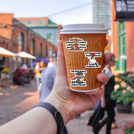 50PCS Western Cowboy Animal Me Me Stickers - Fun Cowboy Quotes and Cartoon Animals in Wild West Themes for Journals, Scrapbooking, Laptops, Water Bottles, and DIY Crafts