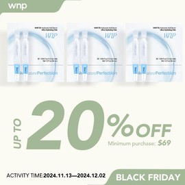 WNP Ultra-Hydrating Serum -Vegan | 3% Hyaluronic Acid Glass Skin Single-Use Vials Skincare Comfort