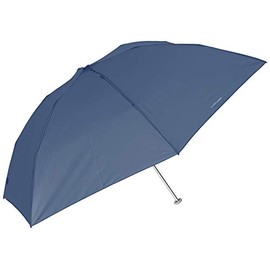 Jill Stuart AURORA JI-17719-19 Women's Plain Lightweight Carbon Folding Umbrella (UV Treatment), navy