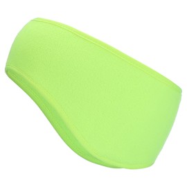 PATIKIL Ear Warmer Headband, Polar Fleece Ear Warmer Winter Stretchy Running Sweatband Outdoor Essential for Cold Weather Running Jogging Walking Skiing Cycling, Fluorescent Green