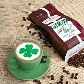 Fresh Roasted Coffee, Decaf Irish Cream Flavored Coffee, 12 oz, Medium Roast, Kosher, Whole Bean