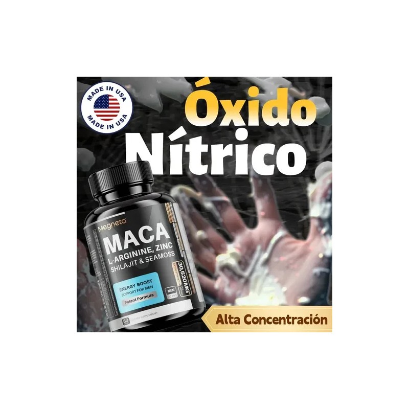 Suplemento Con Maca Y Larginina Energía Y Rendimiento 60cáp